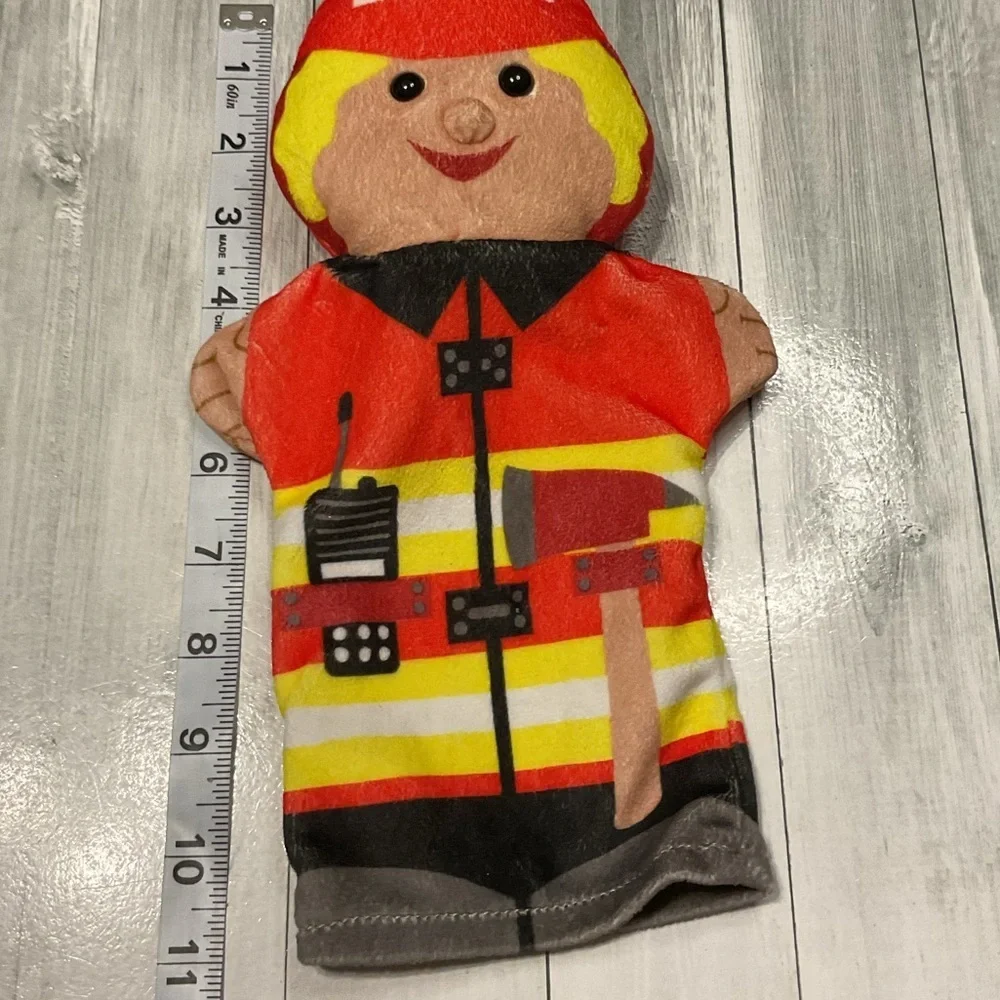 Melissa & Doug Firefighter Puppet with Red and Yellow